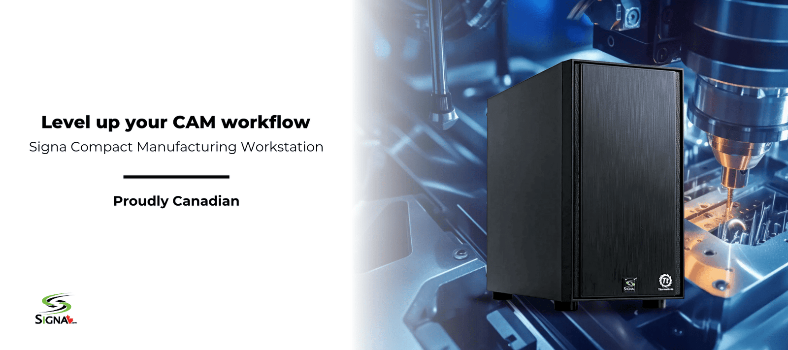 Signa’s Compact CAM Workstation — Engineered for Precision Manufacturing