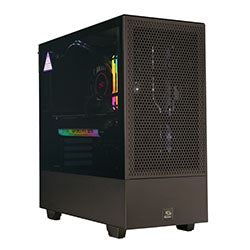 Black Computer case with glass side pannel