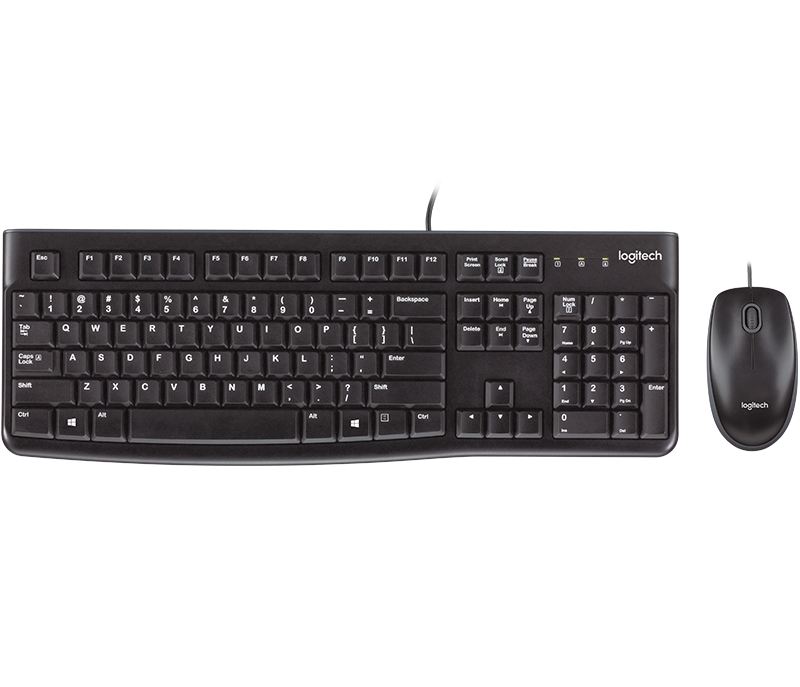 Black Logitech Keyboard And Mouse