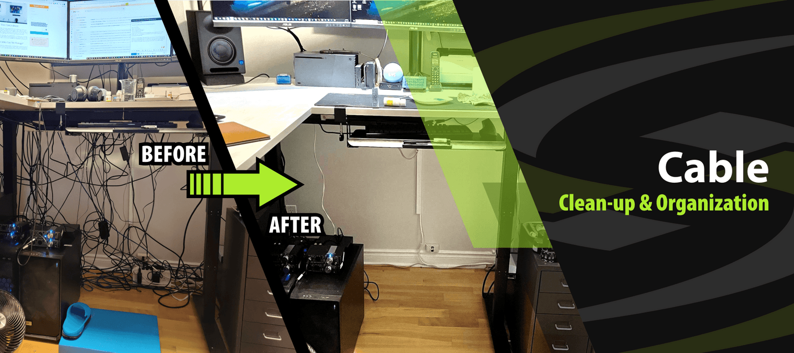 signa cable organization clean-up best computers desktops workstations laptops toronto ontario GTA canada