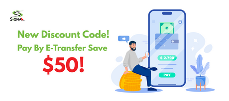 New Discount Code! Pay By E-Transfer Save $50!