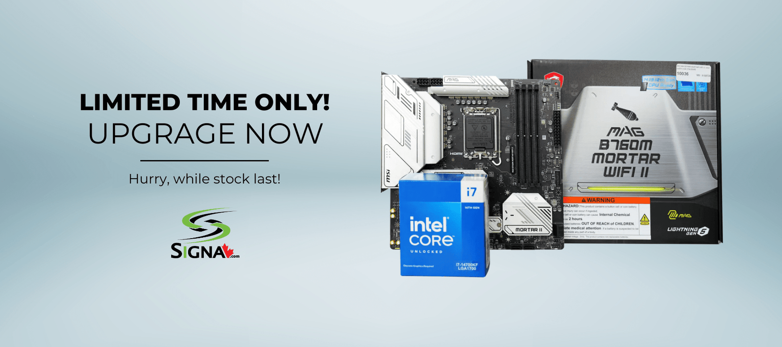 Intel Ultra 7 265KF & Motherboard Upgrade Combo | Signa's Promo