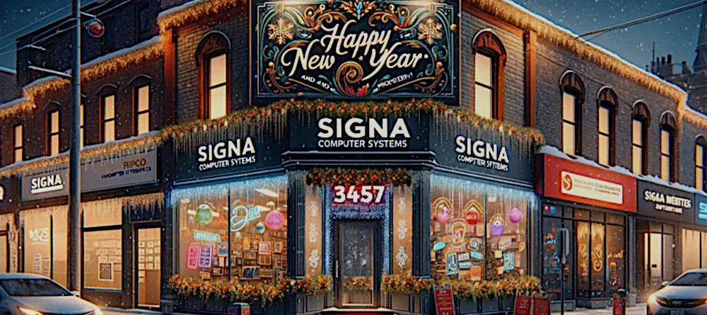 Picture of Signa’s  festive storefront!