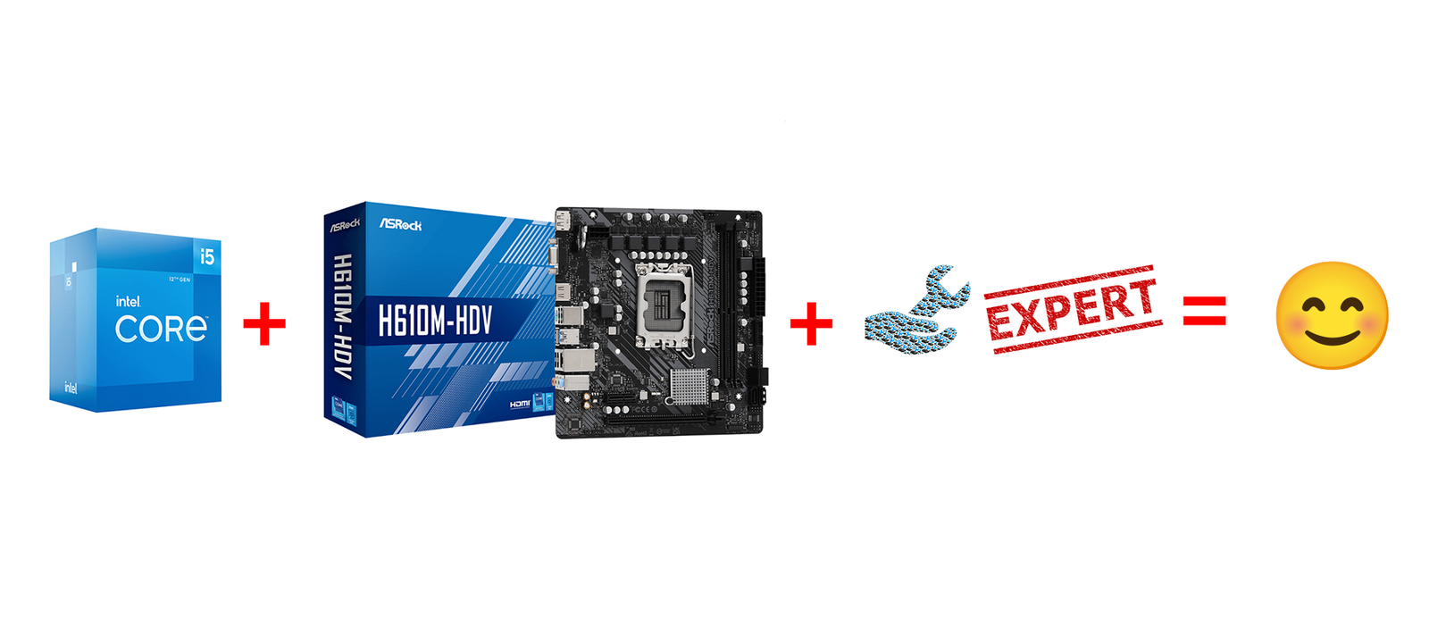 Upgrade to a powerful Intel i5-12400F Up to 4.4GHz Processor/Motherboard Combo!-Signa