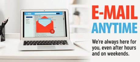 E-mail Anytime! We're Always Open for Emails, Even on Weekends. - Signa