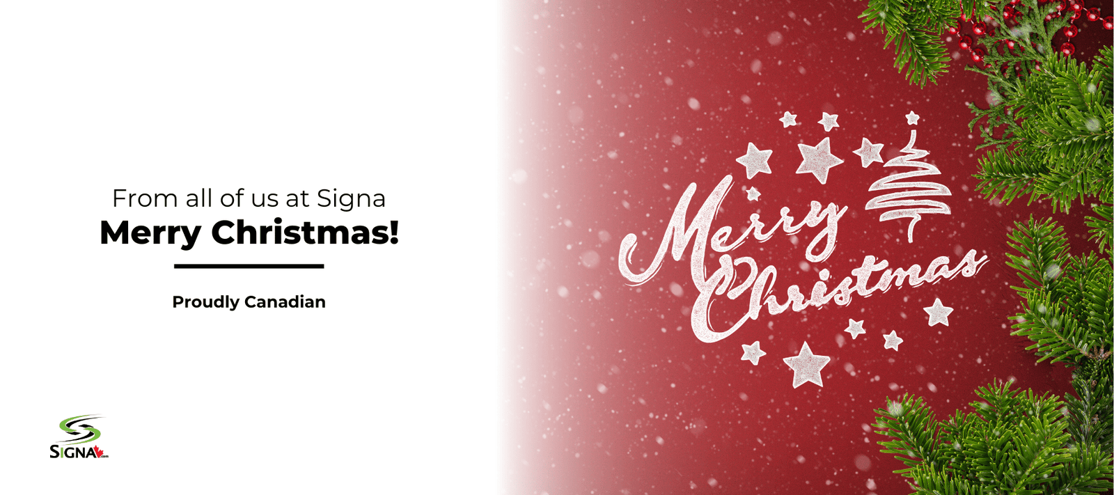 From all of us at Signa, Merry Christmas to you and your family! - Signa