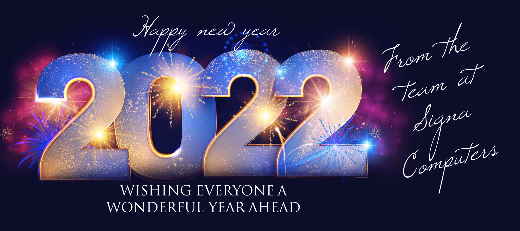 signa Happy New Year PCs Desktops Laptops Notebooks service repairs curbside pickup GTA Toronto Canada