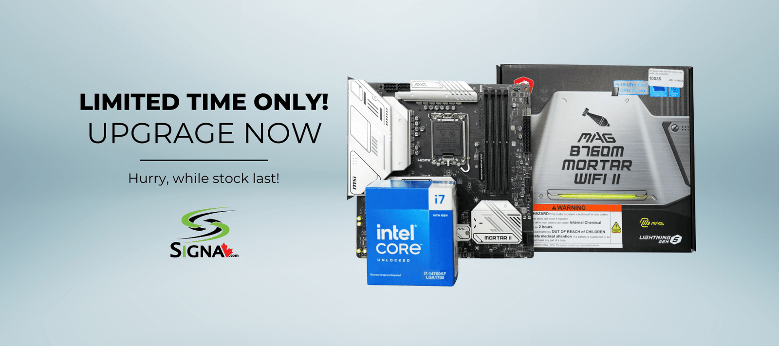Intel i7-14700KF Chip & Board Upgrade Combo – Installed - Signa