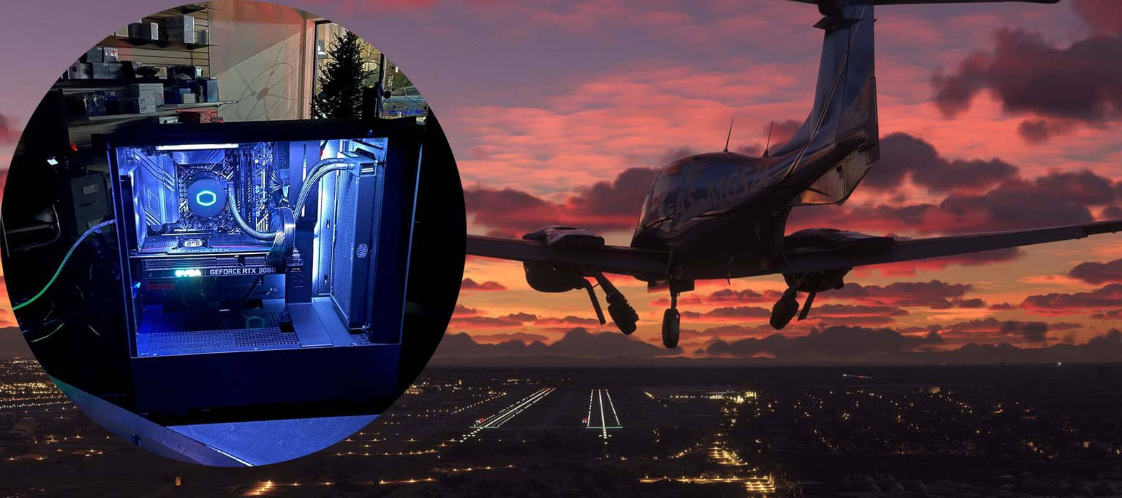 Late night shot of another Flight Sim 2020 PC - Signa