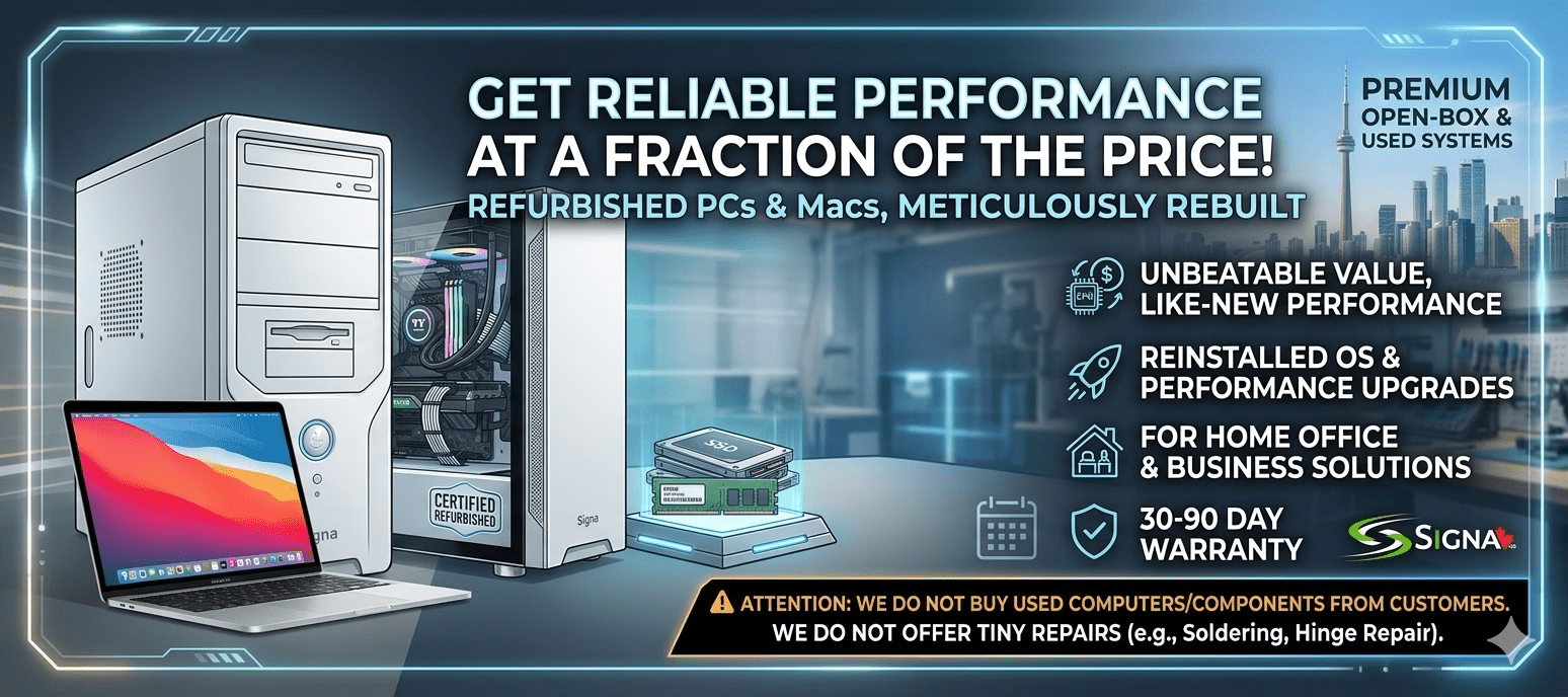 Refurbished PC & Macs for Home and Business - Signa