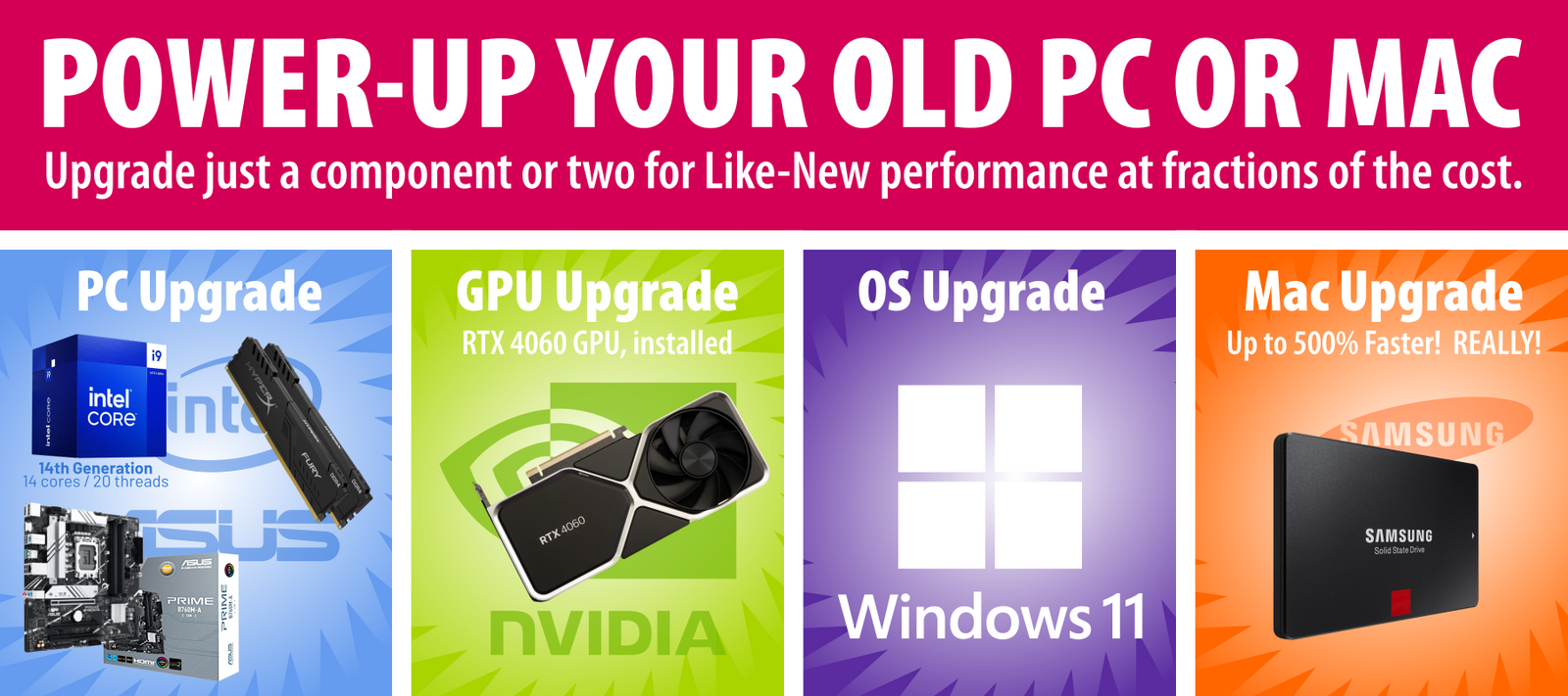 Power-up your Old PC or Mac!