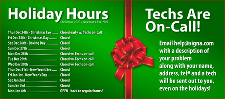 🏢Store & On-Site Holiday Hours ⏰ at Signa - Signa