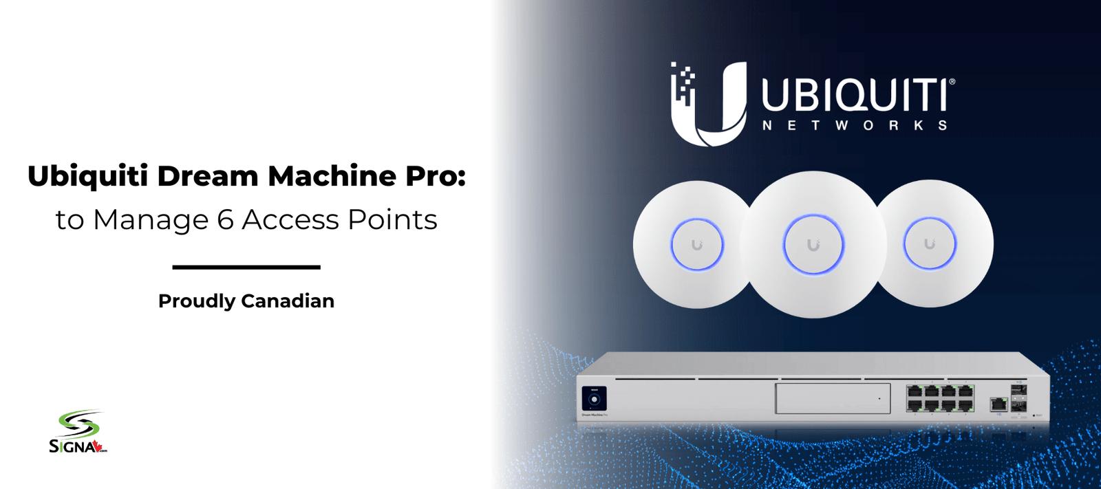 Ubiquiti Dream Machine Pro to Manage 6 Access Points - Signa