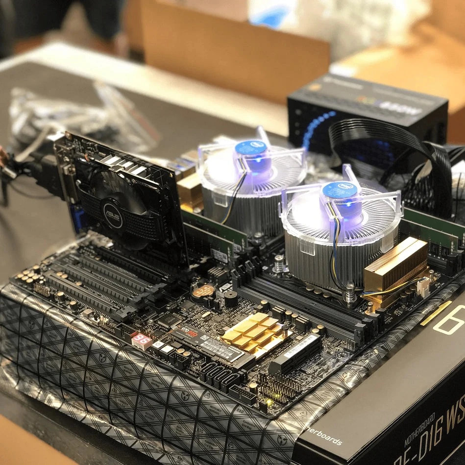 VFX, CAD, Octane Renderer, Cinema4D Workstation & more! Our $18,000 order - Dual Xeon, 20 core/40 thread, 128GB mem (up to 1TB), NVMe SSDs, 5x 1080Ti's! Signa, based in Toronto Canada - Signa