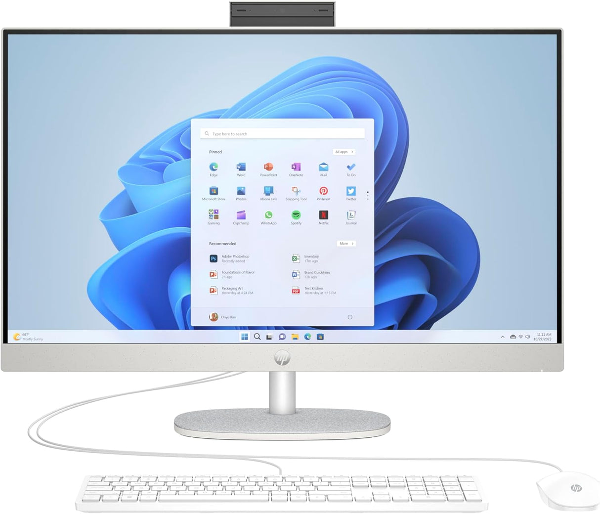 HP 27 inch All-in-One Desktop PC - Intel Ultra 5 125U, 16GB RAM, 1TB+ SSD, Windows 11