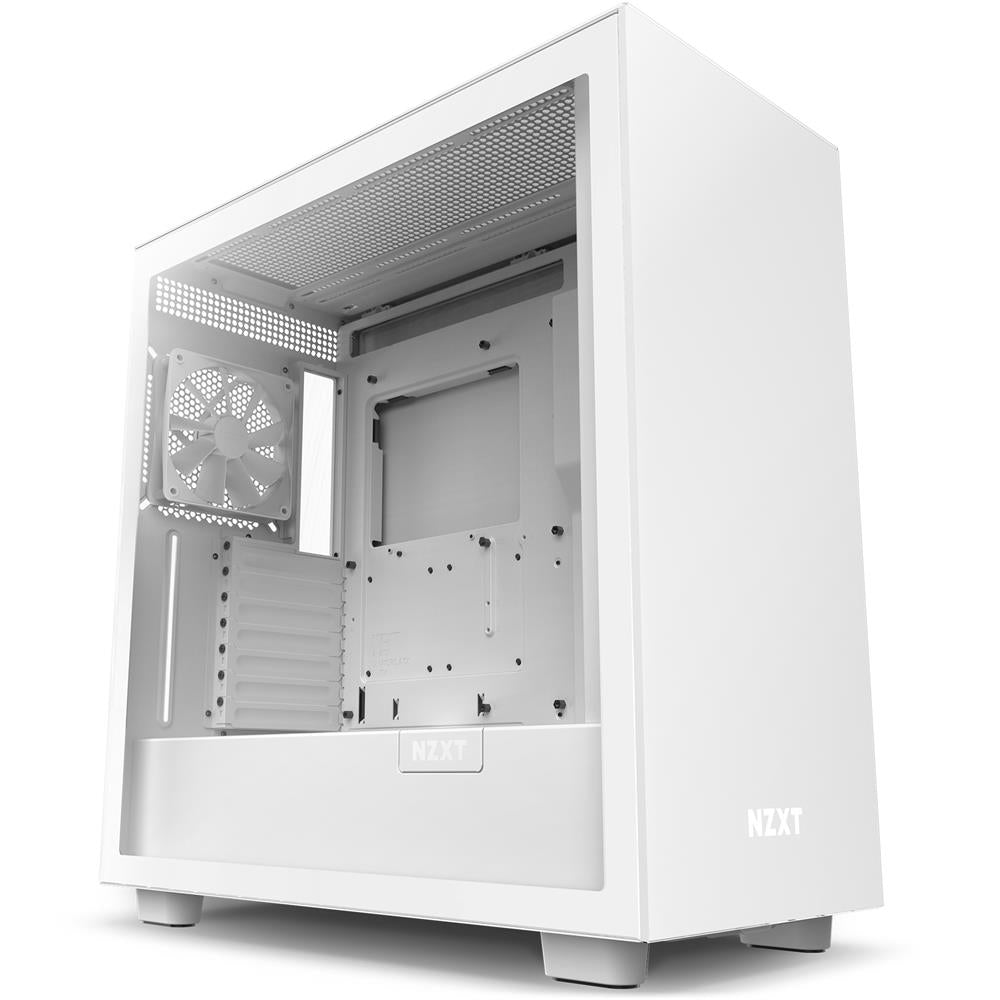 NZXT H7 White Case w/glass side panel