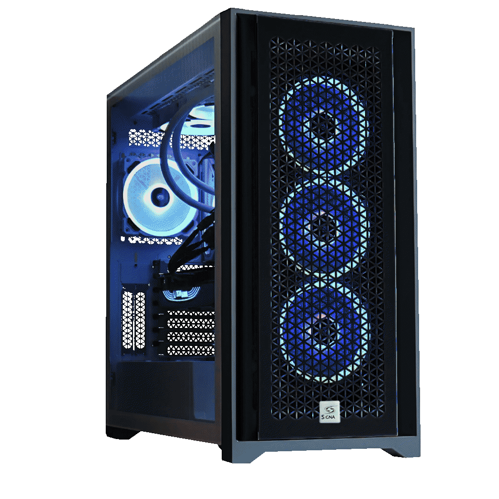 Signa Ultimate RTX Gaming PC with Corsair 5000d black case or NZXT H9 Flow white case option