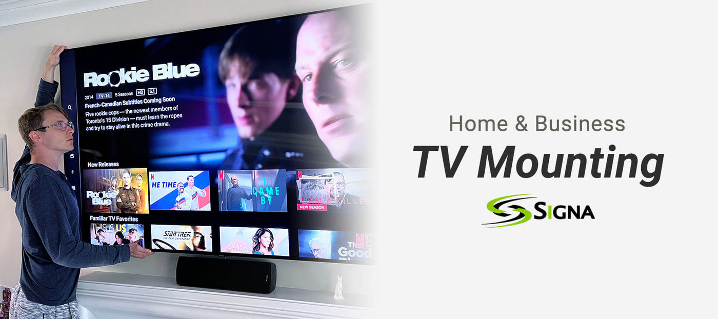 Wall Flat Screen TV installation Toronto